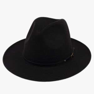Black Wide Brim Hat